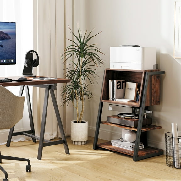 Fenge Bookcase, 4 Tier Open Bookshelf