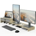 thumbnail image 1 of Fenge Computer Monitor Riser Stand with Drawer for 2 or 3 Monitors, 1 of 7