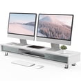 thumbnail image 1 of Fenge Dual Monitor Stand, 42.5inch Long Monitor Stands Riser for 2 Monitors, 1 of 7
