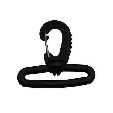 Wuuycoky Pack Of 4 Lobster Clasp Snap Hooks - 1.5" Inner Diameter D-Ring, Zinc Alloy, Right Angle Swivel