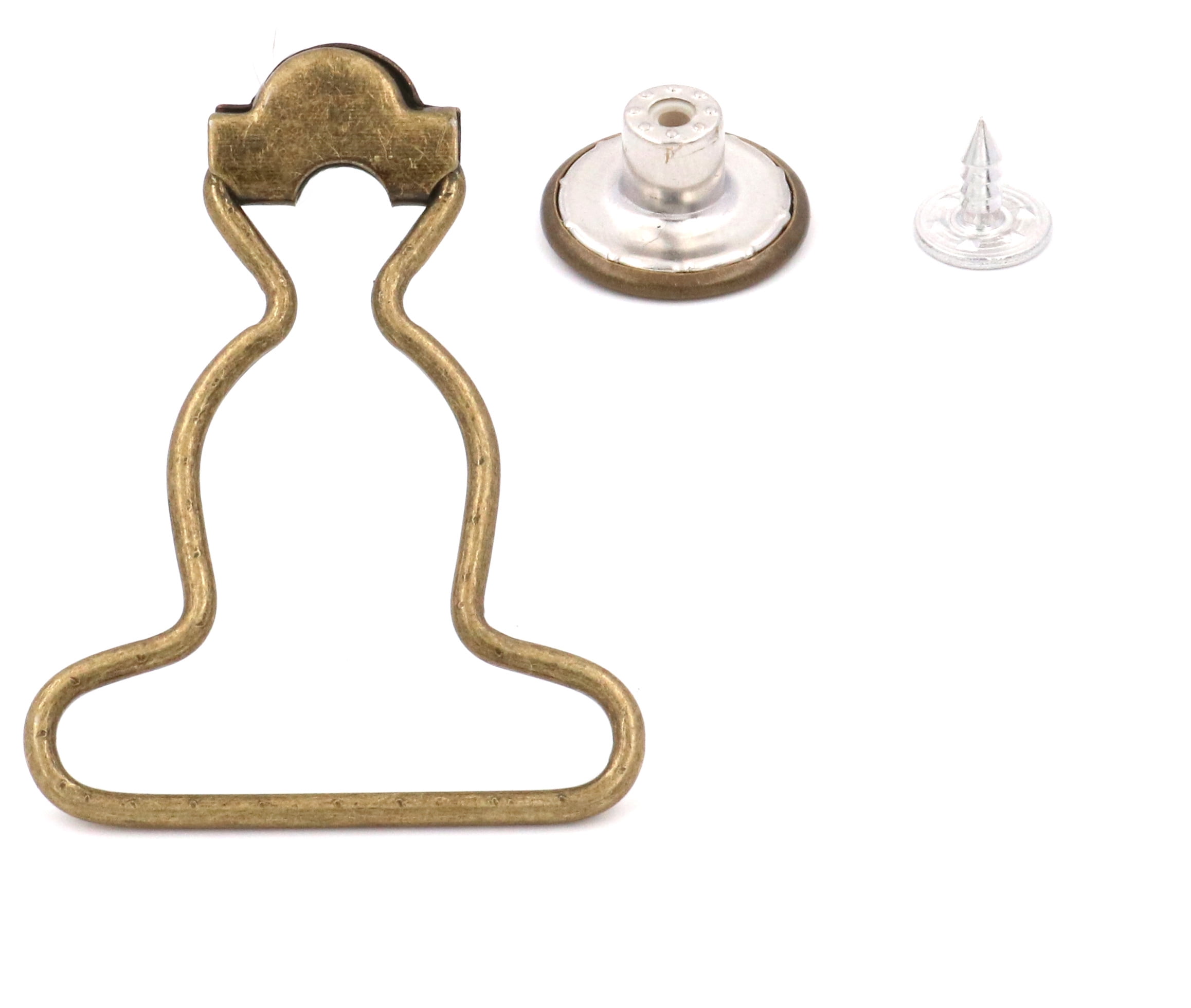 Fenggtonqii Overall Suspender Dungaree Buckles Fastener with NoSew