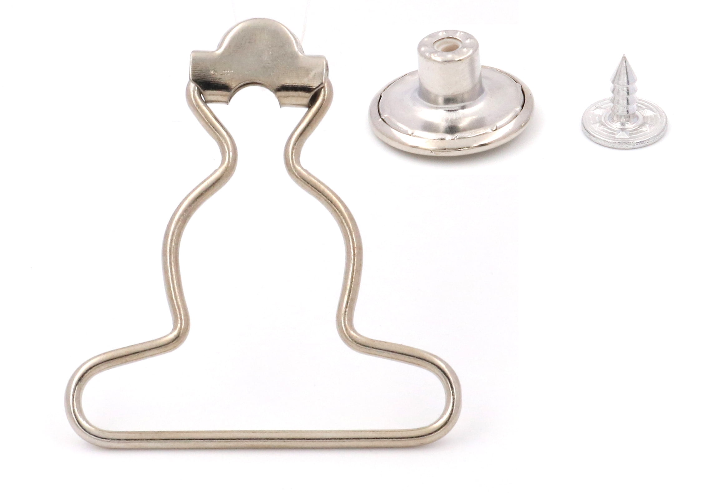 Fenggtonqii Overall Suspender Dungaree Buckles Fastener with NoSew