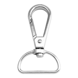 WADORN 12pcs Detachable Snap Hook Swivel Clasp, 2 Sizes Metal Swivel Snaps  Hooks with D Rings Metal Swivel Lanyards Trigger Snap Hooks Push Gate Clip,  detachable hook