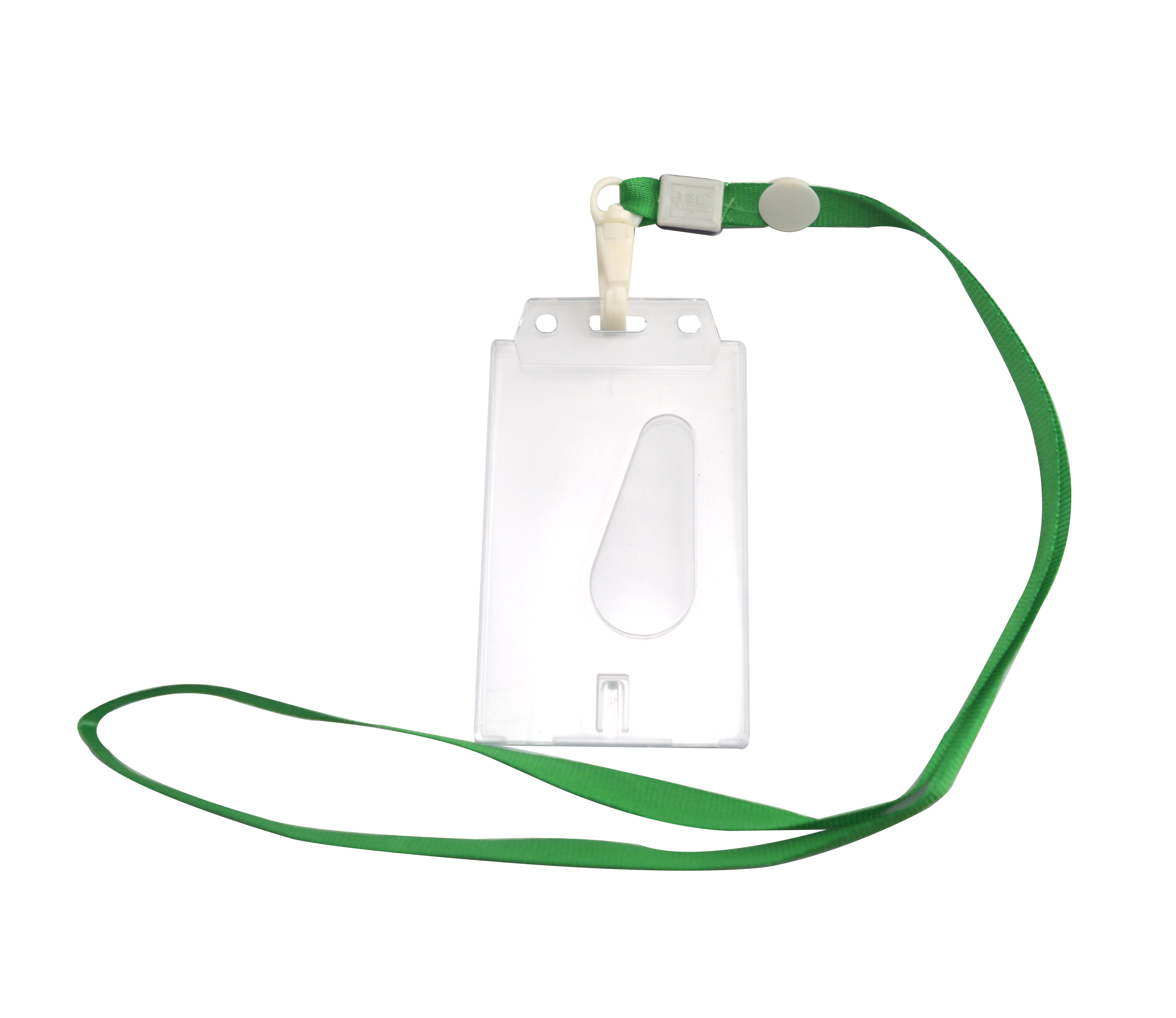 Fenggtonqii Transparent 54mmx86mm Vertical ID Card Pass Badge Holder