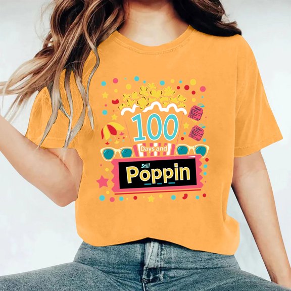 Fengqque 2025 Women's Round Neck Short Sleeve Letter Print T-Shirt Top