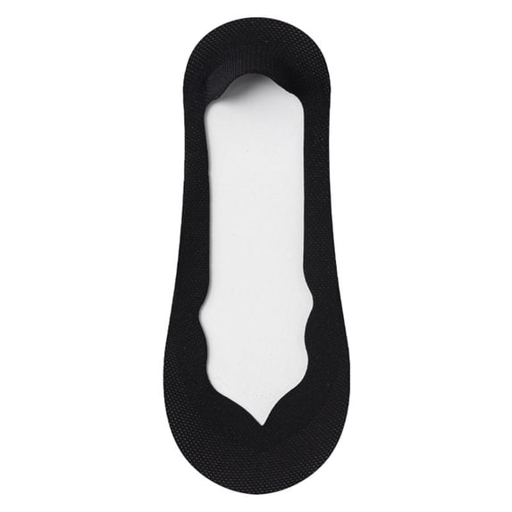Fengqque 5PC Women's No Show Socks, Ultra Low Cut Liners Non Slip Footies for Flats Hidden Invisible Summer Socks Black Free Size