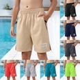 thumbnail image 1 of Fengqque Boy and Girl Cargo Shorts Outdoor Quick Dry Hiking Shorts Athletic Short with Zipper Pockets 6-15 Years Old Red 14-15Years, 1 of 8