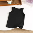 thumbnail image 1 of Fengqque Boy and Girl Ribbed Tank Tops Cotton Summer Crew Neck Slim Fit Sleeveless Tops Casual Basic Undershirts Vest Black 8-9 Years, 1 of 5
