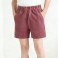 thumbnail image 1 of Fengqque Boy and Girl Running Shorts Athletic Basketball Shorts Quick Dry Youth Teen Shorts with Pockets 6-12 Years Old Pink 1-2Years, 1 of 6