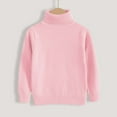thumbnail image 1 of Fengqque Boys Fashion Casual Turtleneck Long Sleeve Sweater Kids Loose Knit Pullover 3-15 Years Old Pink 2 Years, 1 of 9