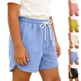 thumbnail image 1 of Fengqque Boys and Girls Dolphin Shorts Elastic Waist Dstring Active Summer Shorts Solid Color Sports Shorts Watermelon Red 1-2 Years, 1 of 8