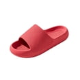 Open Restroom Fengqque Couple Open Toe EVA Slides, Thick Sole Non-Slip Waterproof ...