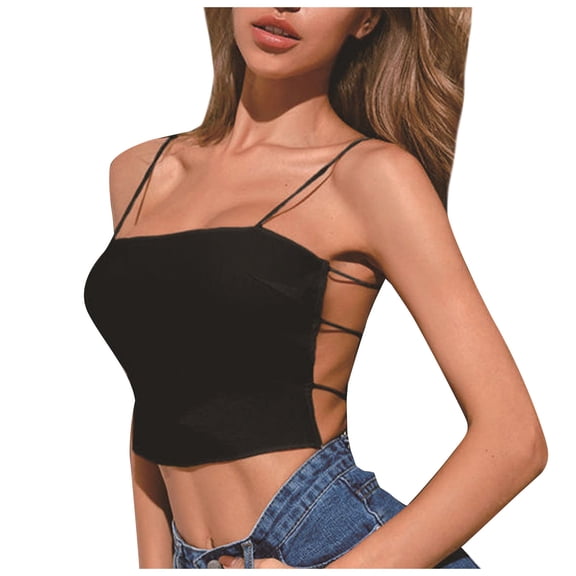 Fengqque Fashion Women Vest Hollow Sleeveless T-Shirt Tanks Bottoming Tops Camisole