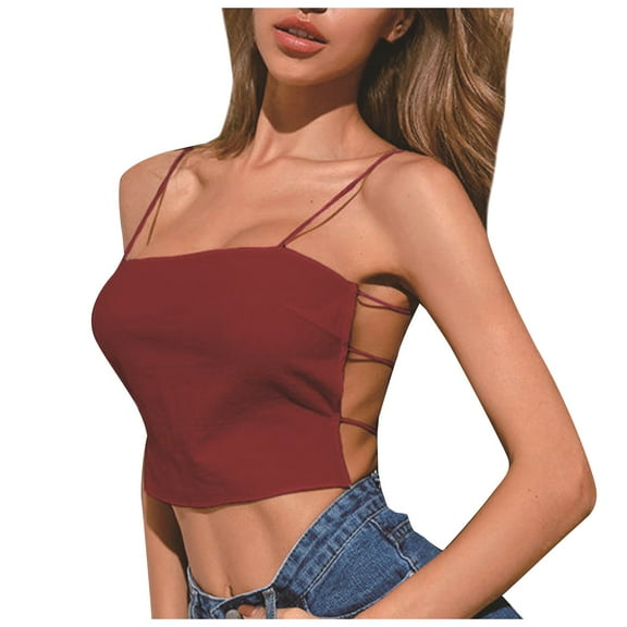 Fengqque Fashion Women Vest Hollow Sleeveless T-Shirt Tanks Bottoming Tops Camisole