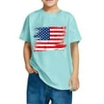 thumbnail image 1 of Fengqque Independence Day Cotton T-Shirts for Boys & Girls - Short Sleeve, Cute Prints, Festive & Comfortable, 1 of 6