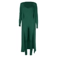 thumbnail image 1 of Fengqque Jumpers for Women with Clearance Overalls Casual Jumpsuits Plus Size Summer European And American Suspender One-piece Pants+Early Autumn Loose Coat Long Sleeve, 1 of 6