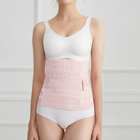 Fengqque Maternity Belly Band Adjustable Belly BandPregnancy Support Band 4-Piece Abdominal Postpartum Pregnant Belt Looks Thin And Plastic Belt