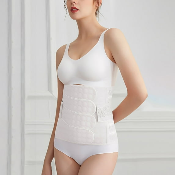 Fengqque Maternity Belly Band Adjustable Belly BandPregnancy Support Band 4-Piece Abdominal Postpartum Pregnant Belt Looks Thin And Plastic Belt