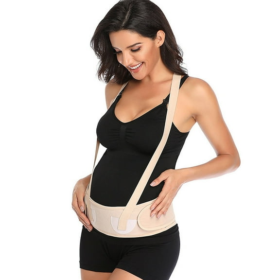 Fengqque Maternity Belly Band Adjustable Belly BandPregnancy Support Band Special Pregnant Stomach Lift Belt With Shoulder Strap Protection Belt