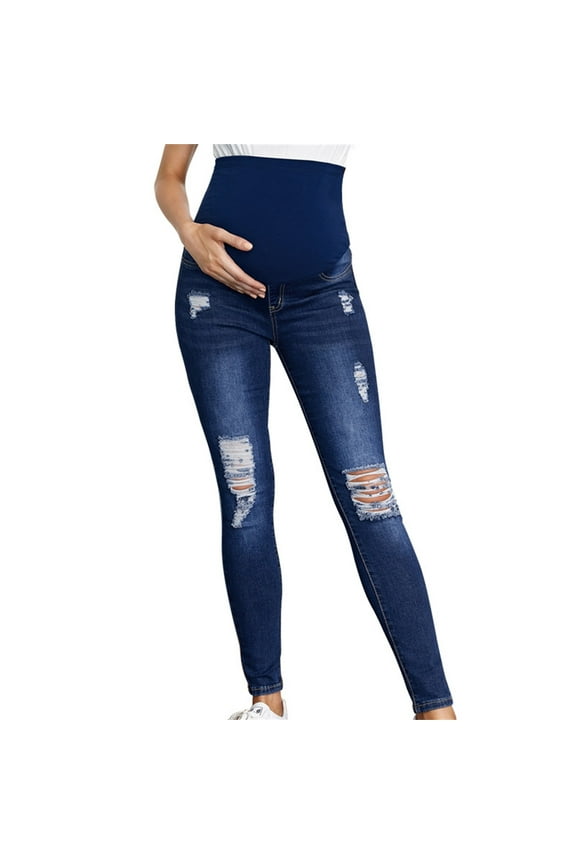 Maternity Pants High Waist Support Pregnant Denim Pants Pants Pregnant Pants