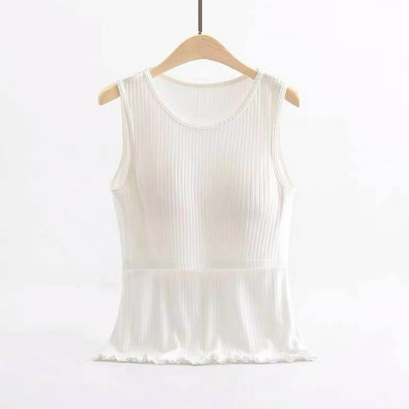 Fengqque Maternity Summer Comfort Tank Top Solid Color Breast Feeding Pregnant Nursing T-Shirt Blouse Sleeveless Round-Neck Tank Tops