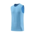 thumbnail image 1 of Fengqque Men's Athletic Compression Shirts Sleeveless Workout Tank Top Sports Base Layer Running Basketball Tank Blue XL(XL), 1 of 4