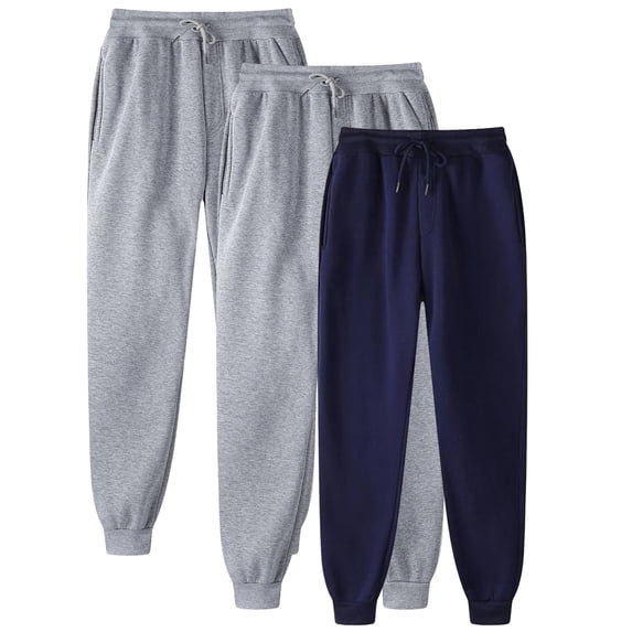 Fengqque Men's Casual Versatile Joggers Pants Stretch Elastic Waist Drawstring Tapered Sweatpants with Pockets Black 12(XXL)