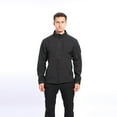 thumbnail image 1 of Fengqque Men's Outdoor Waterproof Jacket Lightweight Windproof Rainproof Outdoor Jacket Sports Windbreaker Outdoor Soft Warm Fleece Sports Stand-up Collar Jacket, 1 of 5