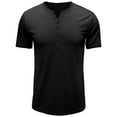 thumbnail image 1 of Fengqque Men's Short Sleeve Shirts Clearance Plus Size Shirts Solid Color Short Sleeve T-Shirts Button-Up Shirts, 1 of 5