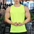 thumbnail image 1 of Fengqque Men's Workout Tank Tops Swim Shirts Quick Dry Running Athletic Sleeveless UV Protection Muscle Tees Green S(S), 1 of 8
