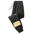 thumbnail image 1 of Fengqque Mens Winter Warm Fleece Warm Sweatpants Jogger Fleece Sweatpants Pant Tapered pants Black XXL(XXL), 1 of 8