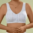 thumbnail image 1 of Fengqque Mother's Plus Size Nursing Soft Comfort Fit Bra Front Closure Bras Push Up No Underwire Plus Size Front Button For Older Women, 1 of 9