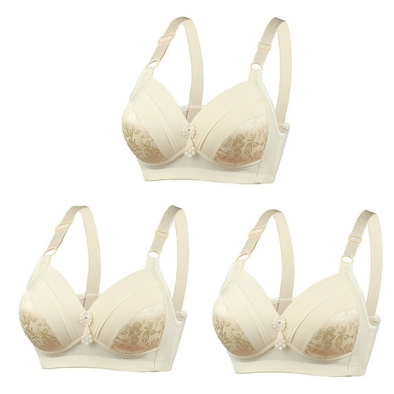 Fengqque Mother's Plus Size Nursing Soft Comfort Fit Bra No Steel Ring Lactation Vest Back Adjustment Yoga Running Bra