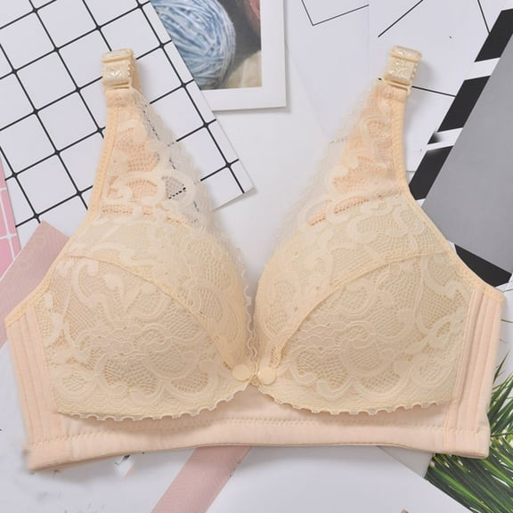 Fengqque Mother's Plus Size Nursing Soft Comfort Fit Bra No Steel Ring Lactation Vest Back Adjustment Yoga Running Bra