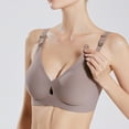 thumbnail image 1 of Fengqque Mother's Plus Size Nursing Soft Comfort Fit Bra Pregnant Plus Size Nursing Sagging Thin Front Opening Underwear For Pregnancy, 1 of 6