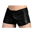 thumbnail image 1 of Fengqque Shorts For Men Spring And Summer Pure leather Pants with Short Straps, 1 of 5