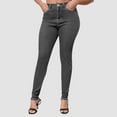 thumbnail image 1 of Fengqque Skinny Jeans for Women Trendy High Waisted Elastic Waist Soft Stretchy Denim Pants Sweatpant Jeggings Gray 10(XL), 1 of 5