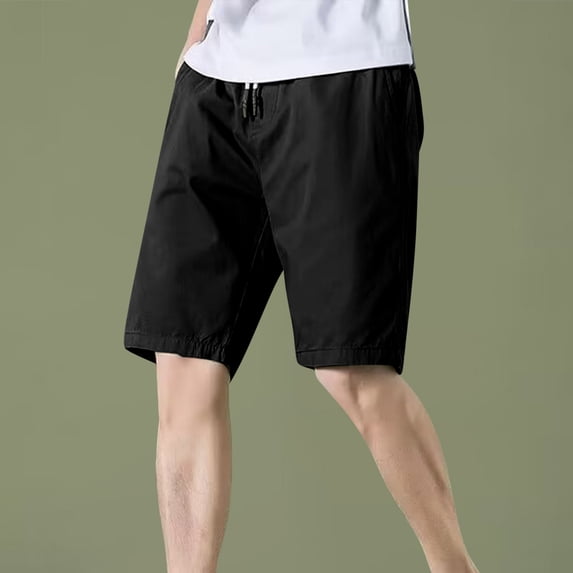 Fengqque Straight Fit Shorts for Men,Mens Athletic Shorts Quick Dry Gym Running Workout Basketball Shorts for Men with Pockets Black XXXL(XXXL)