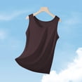 thumbnail image 1 of Fengqque Tank Tops for Women Summer Round Neck Sleeveless Casual Loose Fit Solid Color Tunic Basic Tee Tanks Purple L(L), 1 of 5