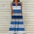 thumbnail image 1 of Fengqque Women Plus Size Summer Dresses V Neck Sleeveless Long Sundress Women's Maxi Dress Multicolor-L L(L), 1 of 5