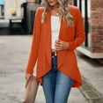 thumbnail image 1 of Fengqque Women’S Long Sleeve Solid Color Loose Cardigan Top Knit Jacket, 1 of 5