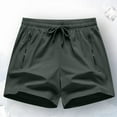 thumbnail image 1 of Fengqque Women's Athletic Running Shorts Quick Dry Lightweight Workout Gym Shorts with Zipper Pockets Army Green L(L), 1 of 9