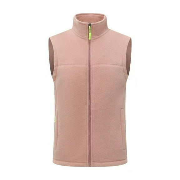 Fengqque Women's Casual Vest Lightweight Outdoor Work Photo Work Sleeveless Jacket for Hiking Travel Pink XXXL(XXXL)