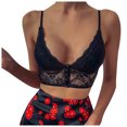 thumbnail image 1 of Fengqque Women's Fashion Lace Floral Bralette Sexy Sleeveless Crop Tops Bras, 1 of 5