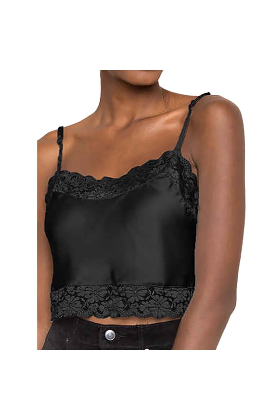 Women's Ladies Sexy Silk V Neck Sleeveless Short Sling Camis