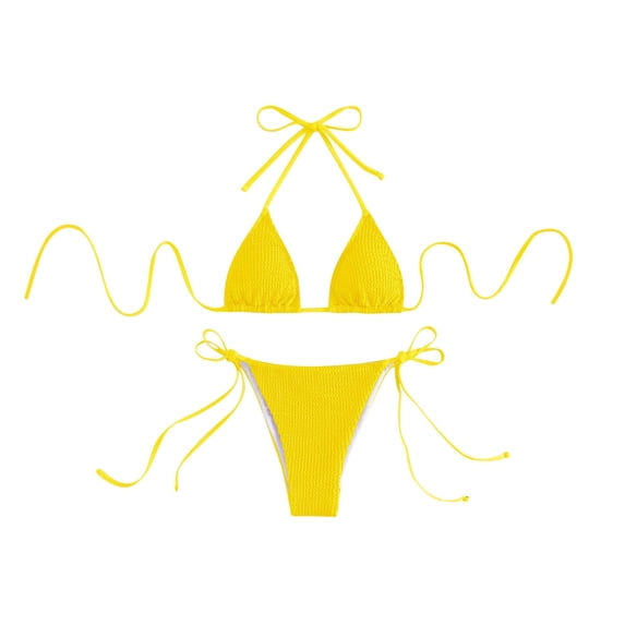 Fengqque Women's New Style With Bra Pad, Without Steel Bracket, One-Piece Reversible Swimsuit, Split Sexy Swimsuit