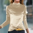 thumbnail image 1 of Fengqque Women's Polka Dot Print 3/4 Length Sleeve Tops Round Neck Dressy Casual Blouses Fashion Tunic Shirts Yellow XL(XL), 1 of 4