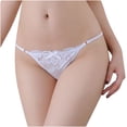 thumbnail image 1 of Fengqque Women's Sexy Lingerie Lace Open Thong Pes G-Pants Lingerie Pajamas Lace Ladies Thong Underwear, 1 of 1