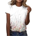 thumbnail image 1 of Fengqque Women's Short Sleeve Tops Casual,Women's Round Neck Short Sleeved Round Neck Casual T-shirt Multicolor-G XL(XL), 1 of 4