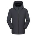 thumbnail image 1 of Fengqque Women's Softshell Warm Outdoor Windbreaker Waterproof Zipper Long Cycling Bike Coat Sprint Coat Plush Thickened Outdoor Ski Suit Hooded Warm Coat, 1 of 4